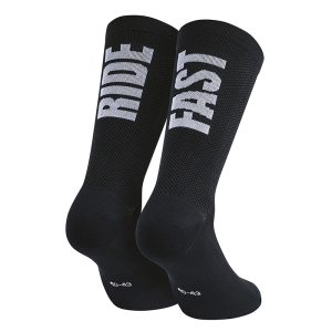 Chaussettes - Socquettes Ete Gist Ride Fast Noir 40-43 Antibacterien - Hauteur 22cm (Paire) - 5875