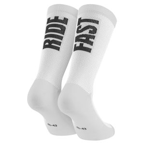 Chaussettes - Socquettes Ete Gist Ride Fast Blanc 40-43 Antibacterien - Hauteur 22cm (Paire) - 5875