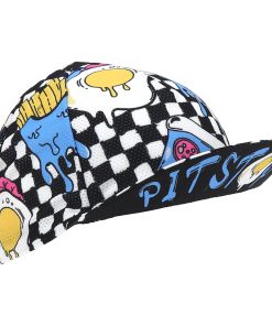 Casquette Velo Style Pit Stop Deco Damier Noir - Blanc - 5951