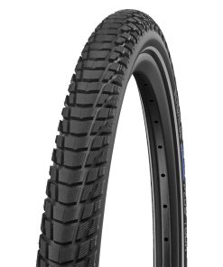 Pneu VTC Cross 700 X 47 Schwalbe Marathon plus Tour Noir TR (47-622) Renfort 5mm Flanc Reflex Homologue VAE e50