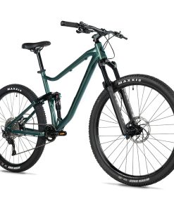 Velo Musculaire VTT 29 Leader Fox Casper 2026 Tout Suspendu Vert Bouteille Brillant 10V Cadre 21,5 Pouces (H55cm - XL - Pour Adulte de 185cm À plus)