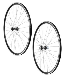 Roues Route Patin Blocage 700 Miche Moyeu Reflex A Roulement Noir 11-10 - 9V Campagnolo et Corps Shimano (Avant 28 Rayons + Arriere 32 Rayons)