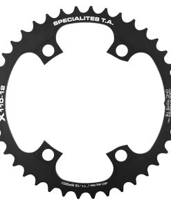 Plateau Route 4BRA D.110 Ta pour Shimano 105 R7100 - Ultegra R8100 - Dura Ace 9200 Double 40DTS Noir Interieur Alu 7075 12V.