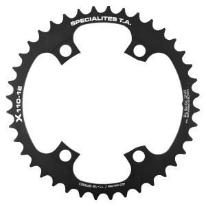 Plateau Route 4BRA D.110 Ta pour Shimano 105 R7100 - Ultegra R8100 - Dura Ace 9200 Double 40DTS Noir Interieur Alu 7075 12V.