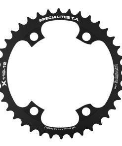 Plateau Route 4BRA D.110 pour Shimano Ultegra R8100-8170 Dura-Ace R9200-9270 105 R7100 Ta X110 38DTS Interieur Noir 12V. (Penser A Commander le Kit Intravis Correspondant)