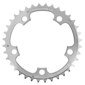 Plateau Route 5BRA D.110 Ta Zephyr 38DTS Intermediaire Argent Alu 7075 Type Shimano 9-10V.