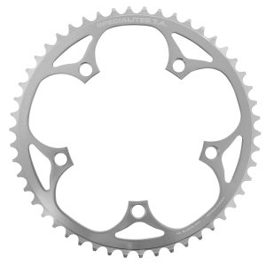 Plateau Piste 5BRA D.130 Ta Alize 50DTS Argent Alu 7075 pour Chaine 3.17mm (1"1-8)