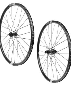 Roues Route 700 Dt Swiss HG1800-25 Spline Disc Centerlock Axe 12-100mm et 12-142mm Arriere Cassette Shimano 11V. Noir (Hauteur Jante 32mm) (Vendu A la Paire)