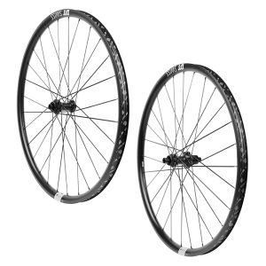Roues Route 700 Dt Swiss HG1800-25 Spline Disc Centerlock Axe 12-100mm et 12-142mm Arriere Cassette Shimano 11V. Noir (Hauteur Jante 32mm) (Vendu A la Paire)