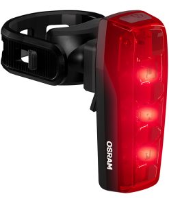 Eclairage Velo Usb Arriere sur Tige de Selle Osram Race Noir Fonction Eclairage Automatique-Feu Stop (Autonomie Jusqu'a13h) (Arriere) - Homologation Stvzo