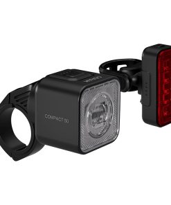 Eclairage Velo Usb Kit Osram Compact 50 Lux Noir Fonction Eclairage (Autonomie Mode 100% 4H) (Avant + Arriere) - Homologation Stvzo