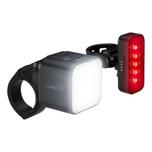 Alternative view of Eclairage Velo Usb Kit Osram Compact 50 Lux Noir Fonction Eclairage (Autonomie Mode 100% 4H) (Avant + Arriere) - Homologation Stvzo