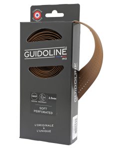 Ruban de Guidon Guidoline - Cintre Velox Soft Grip Perfore Marron - Guidoline