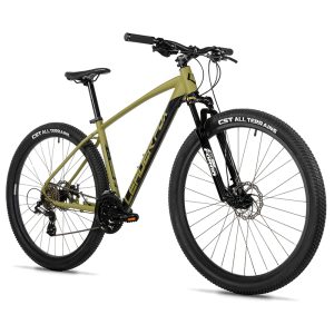 Velo Musculaire VTT 29 Leader Fox Jasper 2026 Kaki Mat 7V Cadre 20 Pouces (Taille Adulte 180 À 188 CM)