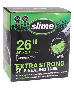 Chambre A Air Velo 26 X 2.35-3.0 Slime Valve Schrader Obus Demontable avec Liquide Anti-Crevaison - Compatible VAE-