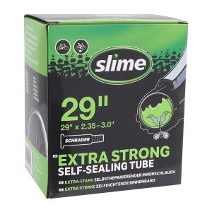 Chambre A Air Velo 29 X 2.35-3.0 Slime Valve Schrader Obus Demontable avec Liquide Anti-Crevaison - Compatible VAE-