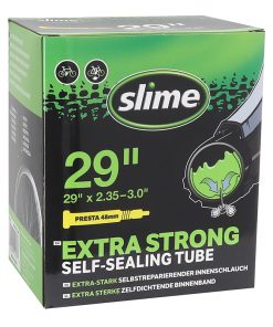 Chambre A Air Velo 29 X 2.35-3.0 Slime Valve Presta Obus Demontable avec Liquide Anti-Crevaison - Compatible VAE-