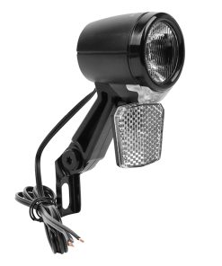 Eclairage Velo VAE - E-Bike Avant sur Fourche Marwi Pulse 40 E-Bike 6-48V 40LUX Noir (Vendu A l'Unite sur Carte) - Homologation Stvzo