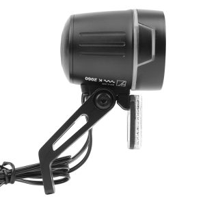 Alternative view of Eclairage Velo pour Moyeu Dynamo Avant sur Fourche Marwi Lumo 80 Lux Noir Fonction Eclairage Automatique - Eclairage A l'Arret 4mn (Vendu A l'Unite sur Carte) - Homologation Stvzo