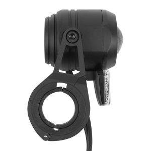 Alternative view of Eclairage Velo VAE - E-Bike Avant sur Cintre Marwi Auron 130-E Pro 6-16V 110-130LUX Noir avec Commande Fonction Plein Phare (Vendu A l'Unite sur Carte) - Homologation Stvzo