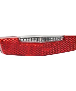 Eclairage Velo pour Moyeu Dynamo Arriere sur Porte-Bagage Marwi Fluo Entraxe 80mm Noir - Eclairage A l'Arret 4mn (Vendu A l'Unite sur Carte) - Homologation Stvzo