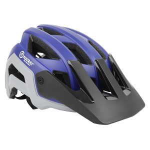 Casque Velo Adulte Auvray VTT Stronger In-Mold Bleu-Gris Taille L (59-63cm) Reglage Molette (Offre Speciale)