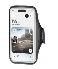 Etui-Pochette-Brassard pour Smartphone-Telephone Rixus Sport XL Ultra Resistant Noir Fixation Velcro (Vendu A l'Unite) - RXSP02-