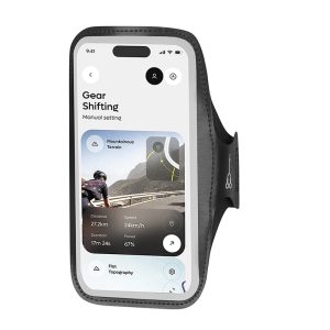 Etui-Pochette-Brassard pour Smartphone-Telephone Rixus Sport XL Ultra Resistant Noir Fixation Velcro (Vendu A l'Unite) - RXSP02-