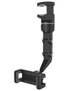 Support Smartphone-Telephone Rixus Universel A Pince Rotation 360° Noir Fixation Retroviseur Voiture (Vendu A l'Unite) - RXHM46-
