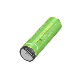 Alternative view of Pile Rechargeable LR6 1.5V Rixus Lithium-Ion Aa 3000 Mwh (Vendu par 4) Inclus Cable Usb-C - RXAA05-