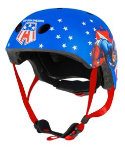 Alternative view of Casque velo enfant disney v3 captain america avec molette reglage taille 54-58 (vendu sur carte)