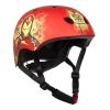 Casque velo enfant disney v3 marvel iron man rouge avec molette reglage taille 54-58 (vendu sur carte)