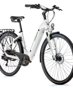 Velo electrique-vae city 28 leader fox induktora mixte blanc 7v moteur roue ar bafang 36v 45nm batterie 15ah (18'' - h46cm - taille m - pour adulte de 168cm à 178cm)