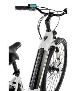 Alternative view of Velo electrique-vae city 28 leader fox induktora mixte blanc 7v moteur roue ar bafang 36v 45nm batterie 15ah (18'' - h46cm - taille m - pour adulte de 168cm à 178cm)