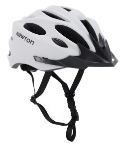 Casque velo adulte newton route-vtt sport gris clair mat in-mold fermeture boucle fidlock taille 58-61 avec visiere et lock (vendu en boite)