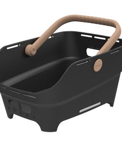 Panier arriere synthetique recycle cento neo multi nx basil noir (46x35x25cm) compatible mik, racktime, i-rack, carrymore, avs (fixation non inclus)