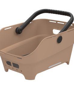 Panier arriere synthetique recycle cento neo multi nx basil sable (46x35x25cm) compatible mik, racktime, i-rack, carrymore, avs (fixation non inclus)