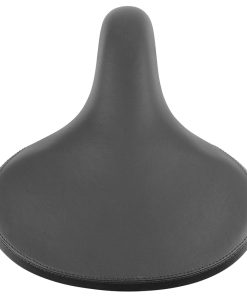 Alternative view of Selle newton city relax unisex noir avec elastomeres 268x260mm rail acier - super large