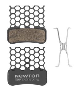 Plaquette de frein VTT Shimano saint (newton graphene organic avec ailette refroidisseur) (paire sur carte)