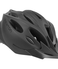 Casque velo adulte newton route-vtt sport noir mat in-mold fermeture boucle fidlock taille 55-58 avec visiere et lock (vendu en boite)