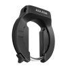 Antivol velo fer a cheval axa atlas noir avec fixation (fixation sur cadre largeur de 71 mm à 95 mm) ecart pneu 44 mm (cle retractable) -securite niveau 14-15