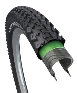 Pneu VTT 27.5 x 2.35 cst preston noir tr (60-584) -renfort anti-crevaison eps- compatible vae