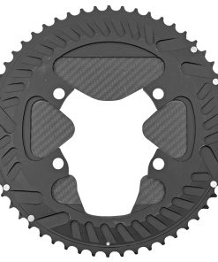 Alternative view of Plateau route 4bra d.110 pour Shimano dura ace r9200 miche 56dts exterieur noir 12v. alu, carbone 3k (poids 127 g) -x2 rd r92-