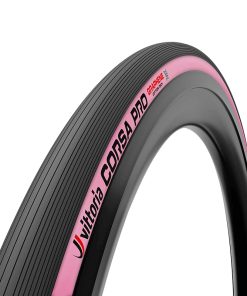 Pneu route 700 x 30 vittoria corsa pro noir-rose graphene 2.0 tubeless ready ts (30-622)