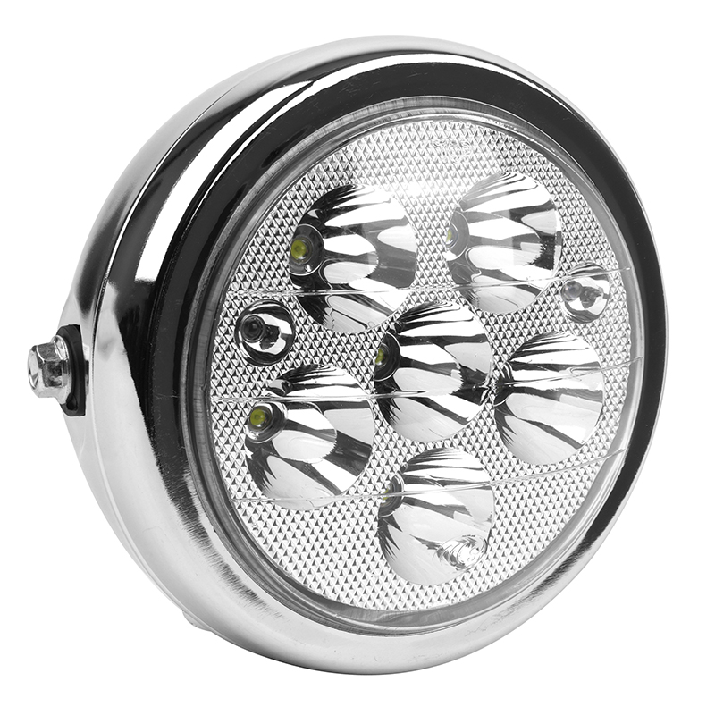 Phare-optique scoot electrique adaptable citycoco a led chrome (48-60-72v) -xbike-