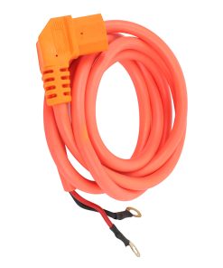 Cable de connection prise de charge scoot electrique adaptable citycoco orange (connecteur alimentation l 1,50 m) -xbike-