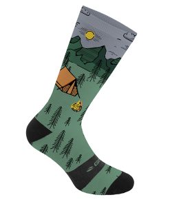 Chaussettes - socquettes ete gist trendy gravel campement 43-47 ecologique - hauteur 20 cm (paire) -5863