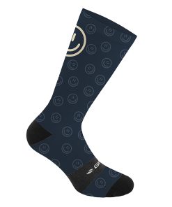 Chaussettes - socquettes ete gist trendy smile bleu 43-47 ecologique - hauteur 20 cm (paire) -5863