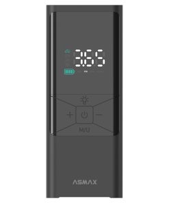 Alternative view of Compresseur-gonfleur-pompe portable universel asmax t40 digital 150 psi 10 bars max (fonction power bank, eclairage, detection pression pneu, pre-reglage de la pression, arret automatique)