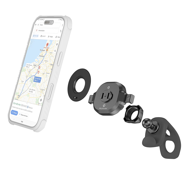 Support smartphone-telephone rixus one-lock starter set fixation potence par sangle (vendu a l'unite) -rxhb52- – Image 3